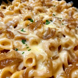 Ein-Topf Französischer Zwiebel-Pasta