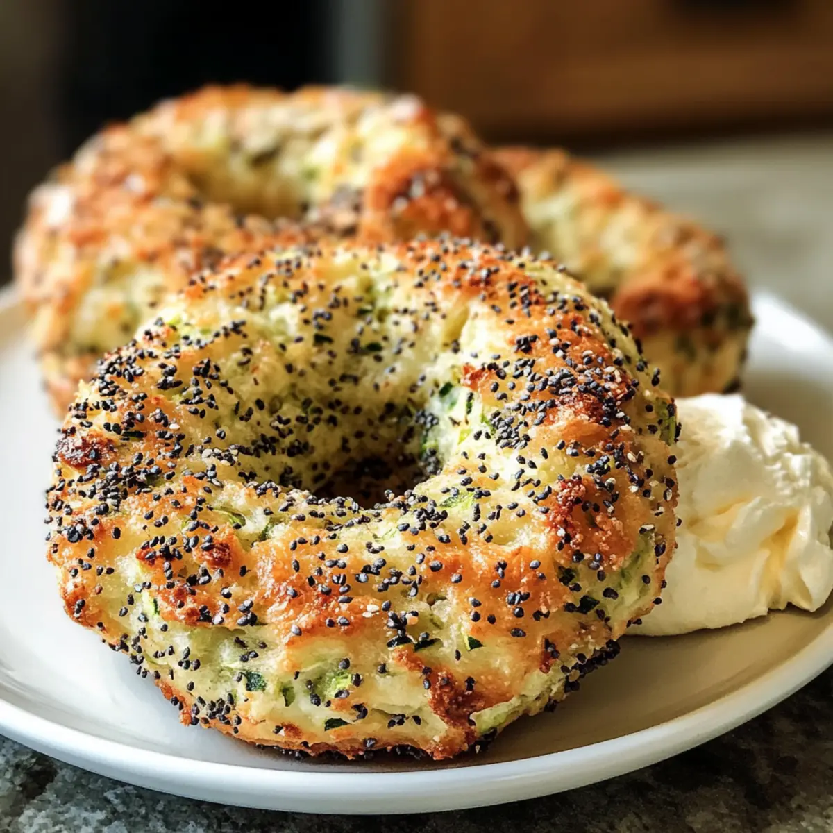 Zucchini-Bagels