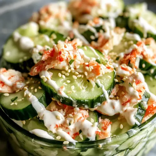 Kalifornische Rolle Gurkensalat