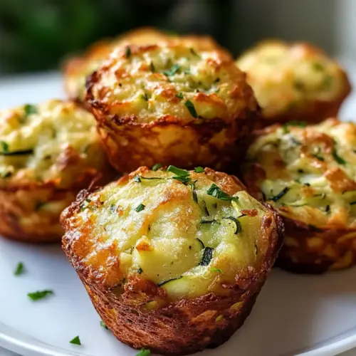 Knusprige Parmesan Zucchini Kartoffel Muffins