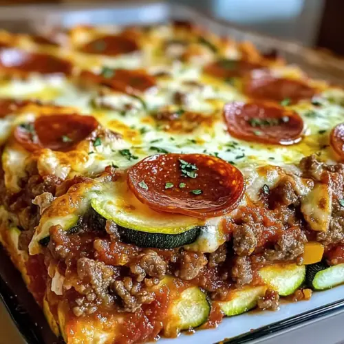 Zucchini Pizza Auflauf