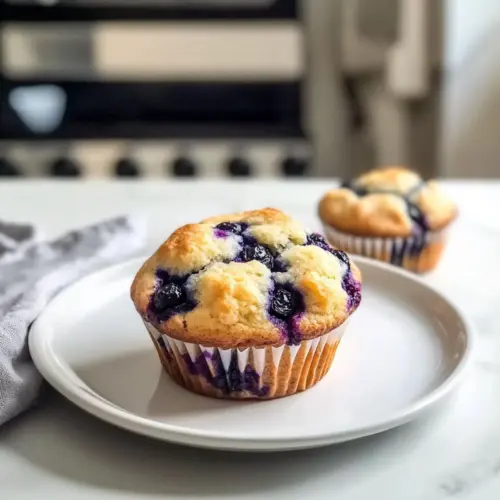 Hüttenkäse Heidelbeermuffins
