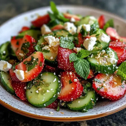 Gurken Erdbeer Salat