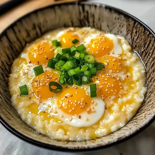 Herzhafter Okayu mit Ei