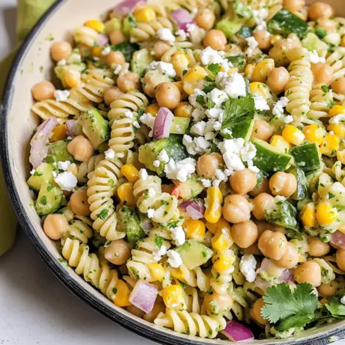 Frisch & Gesund Koriander Limetten Pasta Salat