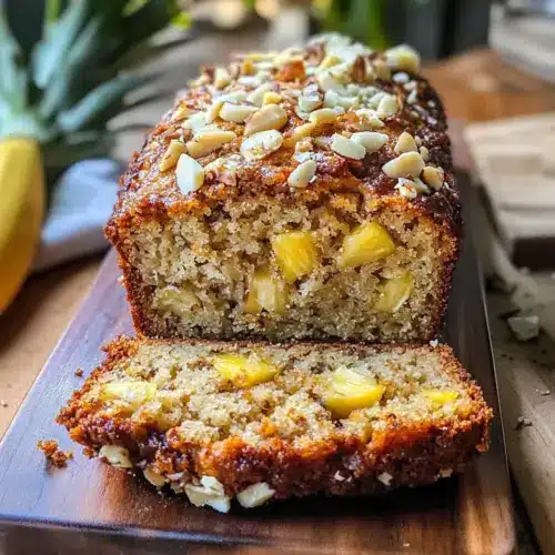 Hawaiianische Bananenbrot mit Ananas und Macadamianüssen