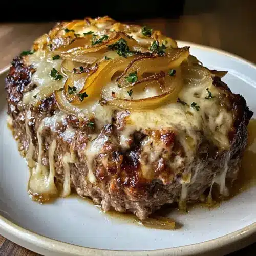 Keto Französischer Zwiebel-Fleischlaib