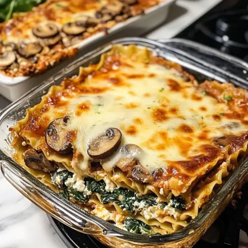 Pilz- und Spinatlasagne Rezept