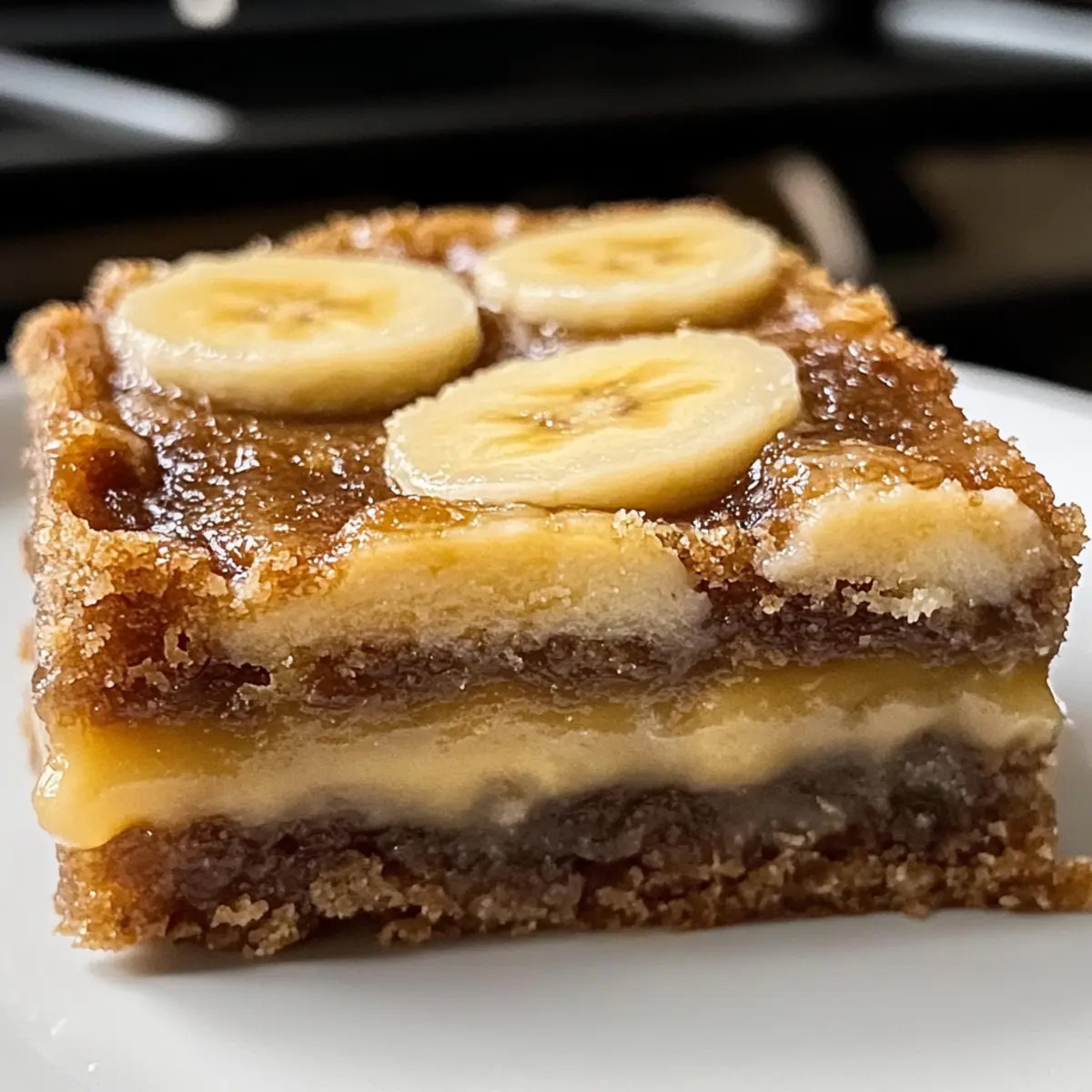 Schmierige Bananenriegel