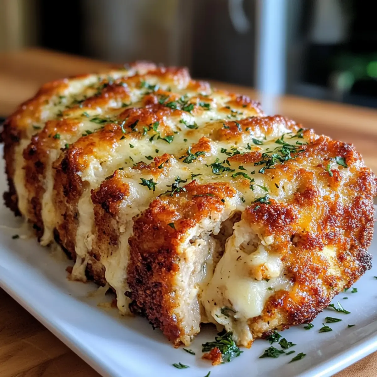 Parmesan Hähnchenfleischlaib