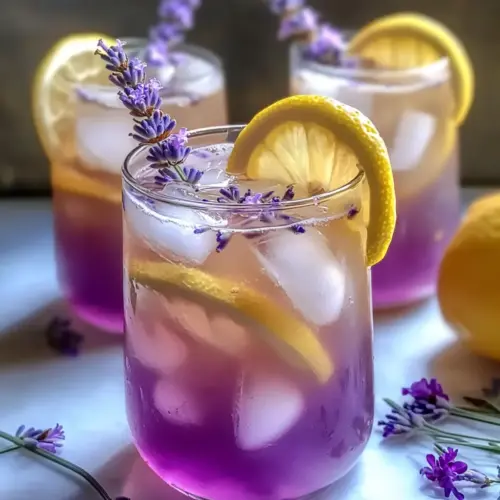 Hausgemachte Lavendellemonade