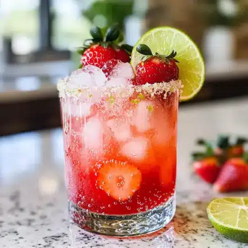 Erfrischender Erdbeer-Limetten-Mocktail-Margarita