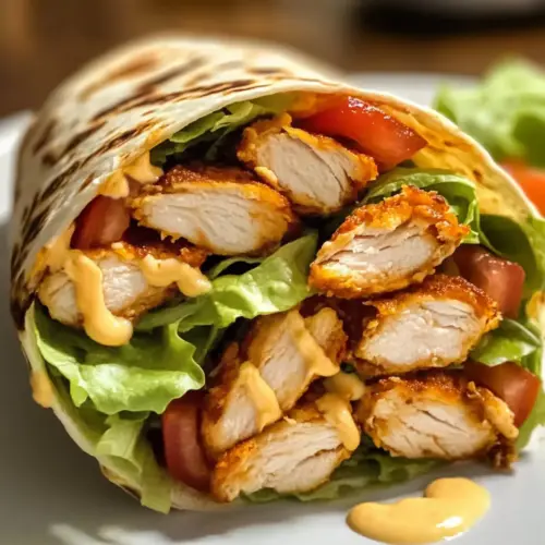 Süße Chili Knusprige Hähnchen-Wraps