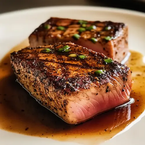 Schwarzer Balsamico Thunfischsteaks
