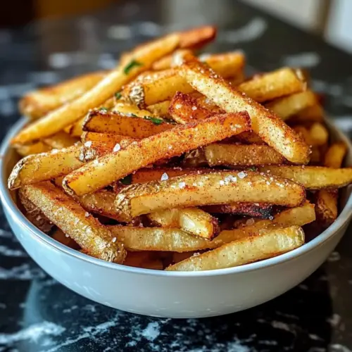 Knusprige hausgemachte Heißluftfritteuse Pommes frites