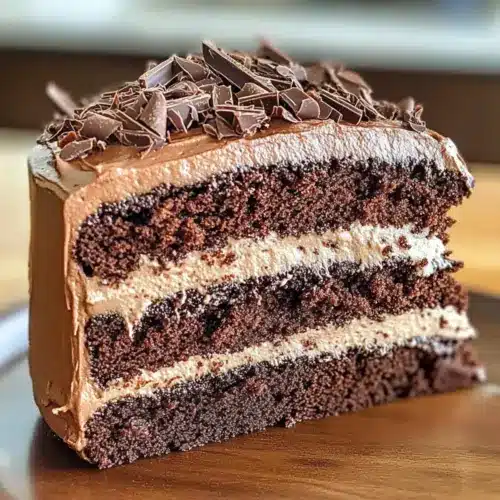 Doppelschichtiger Schokoladenfudge-Kuchen