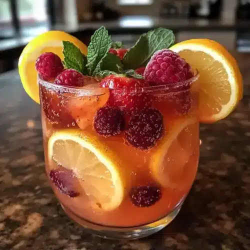 Einfache süße sprudelnde alkoholfreie Cocktail