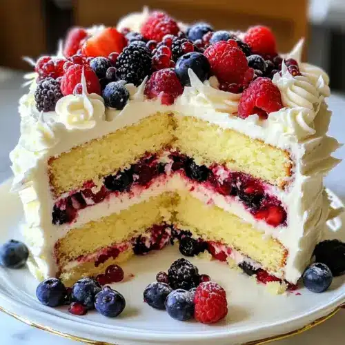 Schicht Weißer Schokoladenbeerenkuchen Genuss Rezept
