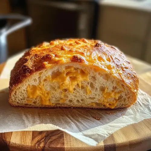 Kein Kneten Cheddar Brot im Dutch Oven