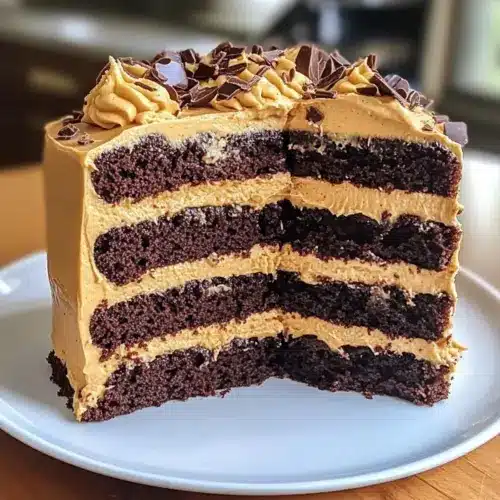 Samtige Schokoladen-Erdnussbutter-Lagenkuchensensation