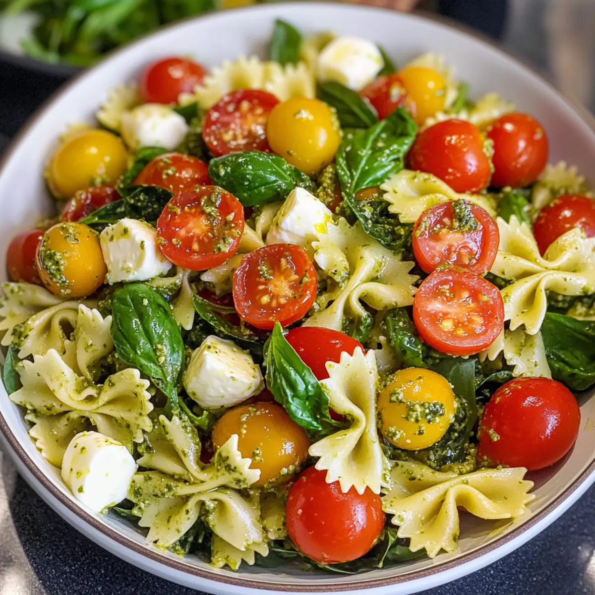 Schmetterlingsnudelsalat