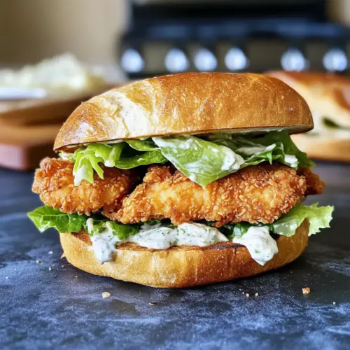 Crispy Chicken Caesar Sandwich