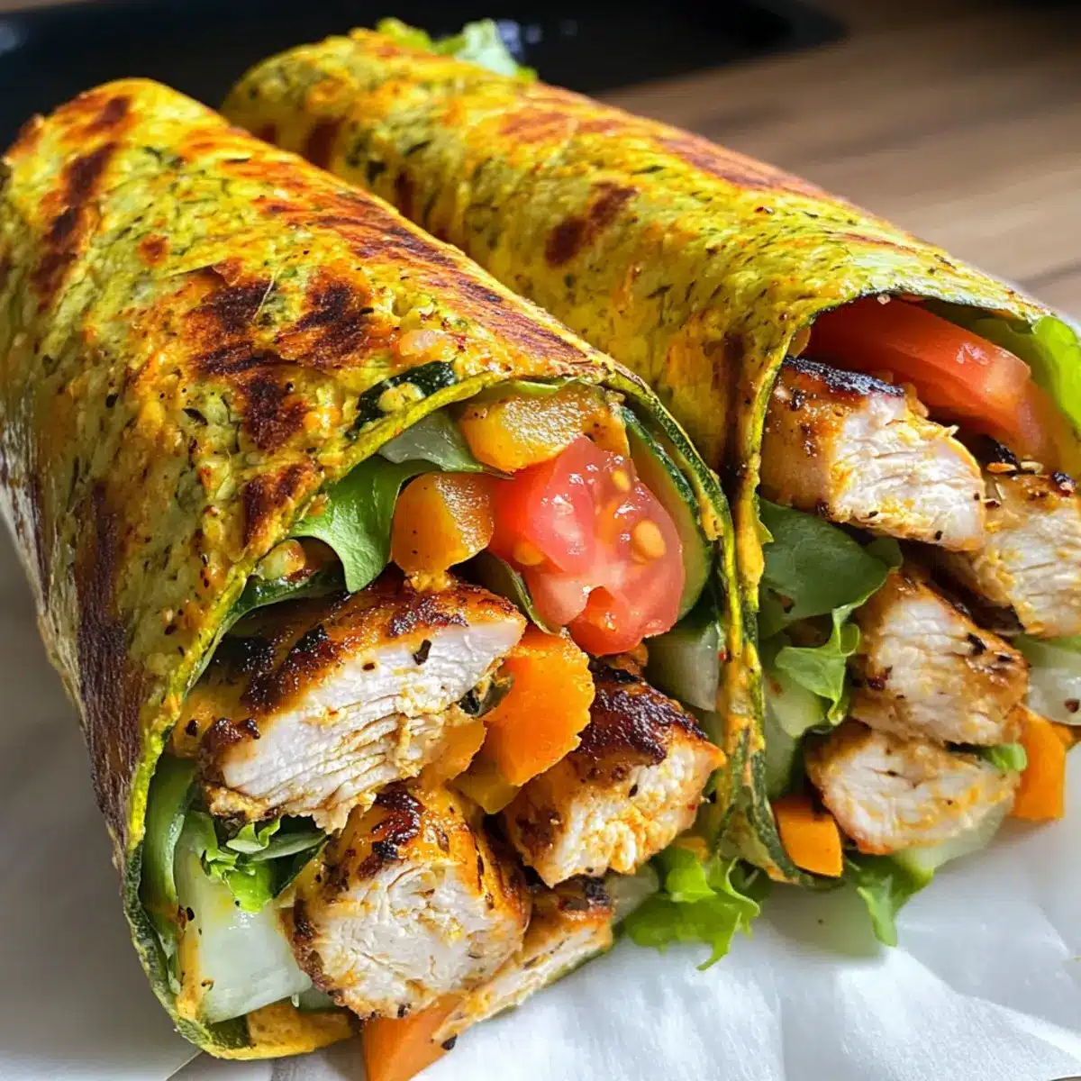 Niedrig-Kohlenhydrat Gyros Wrap