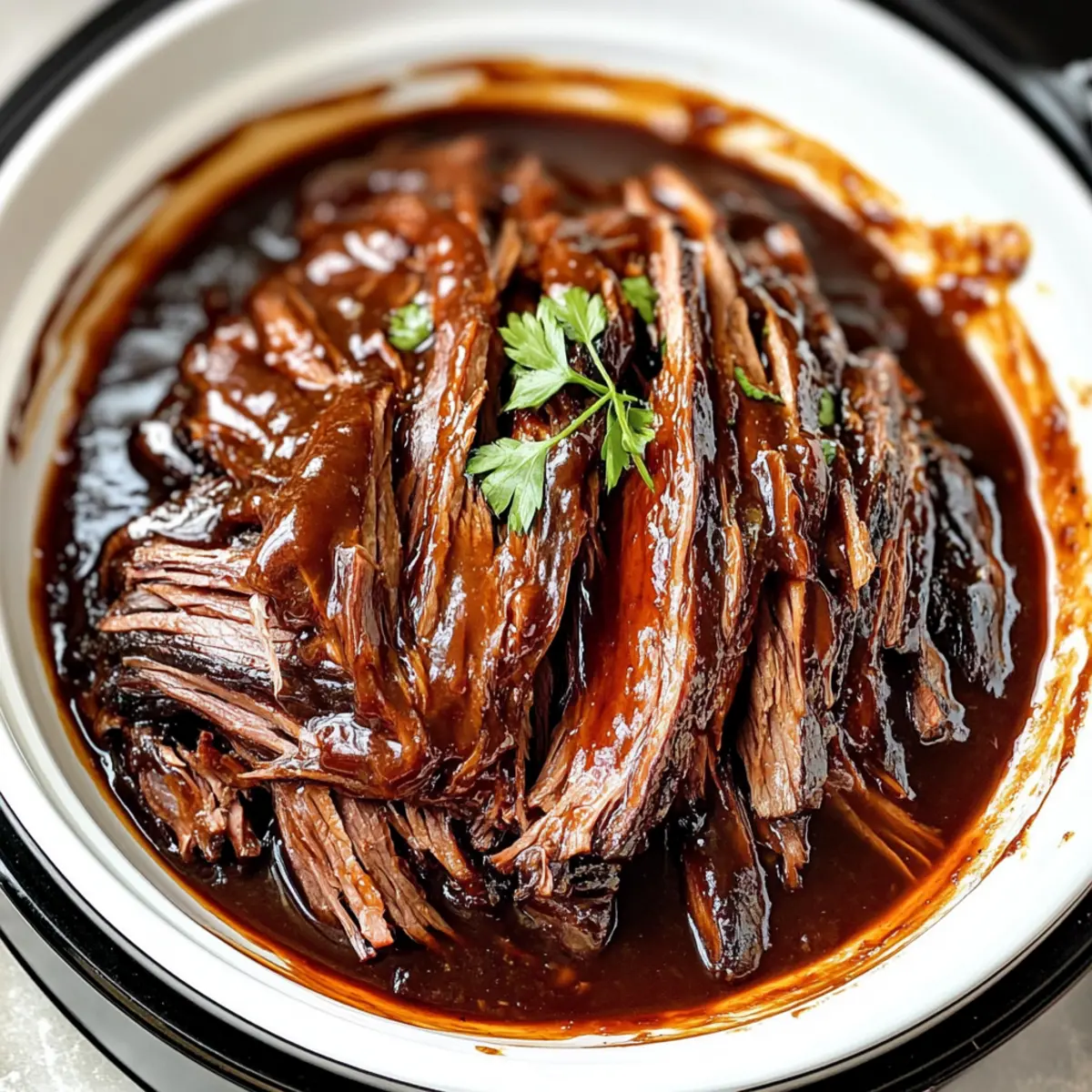 Slow Cooker BBQ Rinderbrust