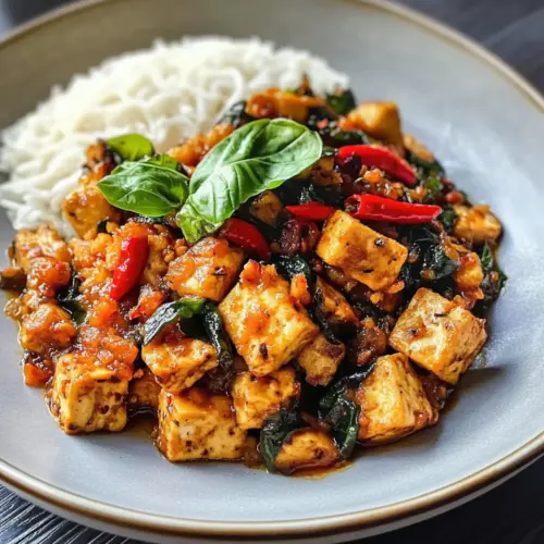 Thai-Basilikum-Tofu